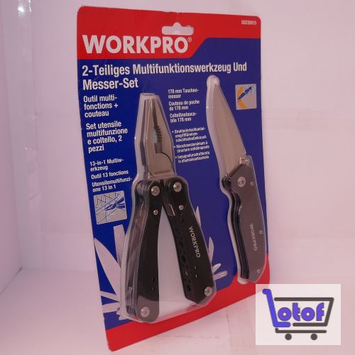 Workpro Multifunktionswerkzeug + Messer